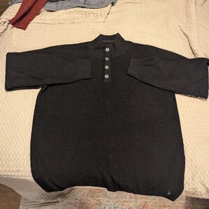 Smartwool Black Turtleneck Sweater with Long Sleeves